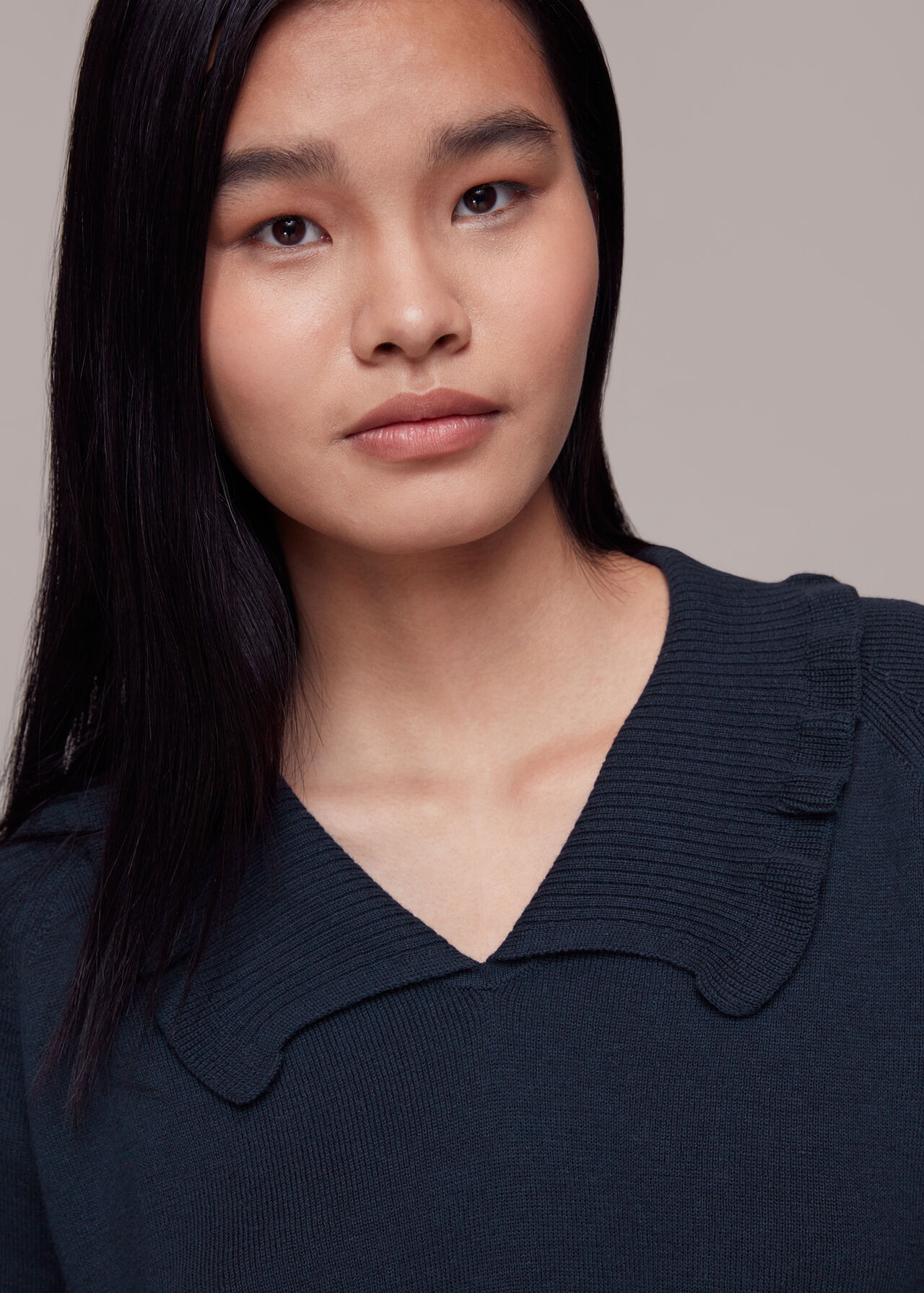 Frill Collar Sweater